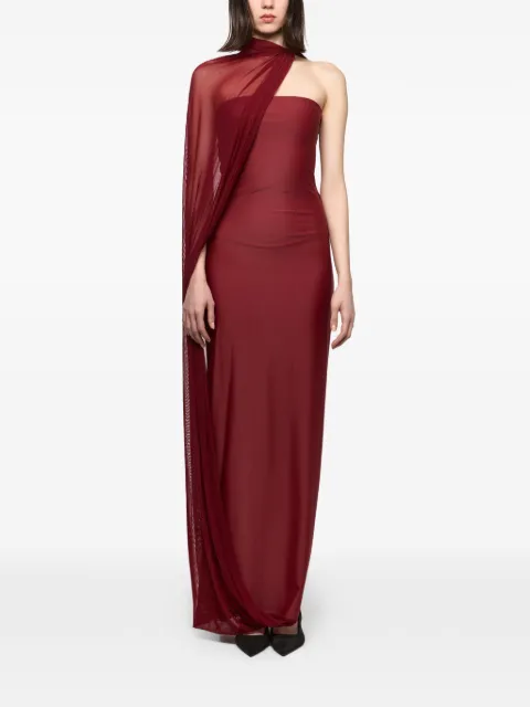 Atu Body Couture draped-detail halterneck gown