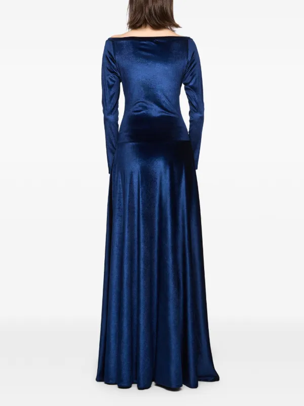chinese dress ladies Plus Size Scarlett & Jo Velvet Maxi Gown main image 0