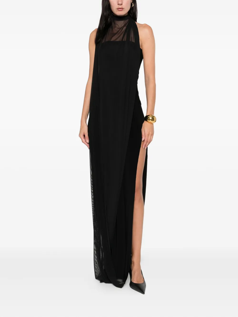 Atu Body Couture halterneck gown - Zwart
