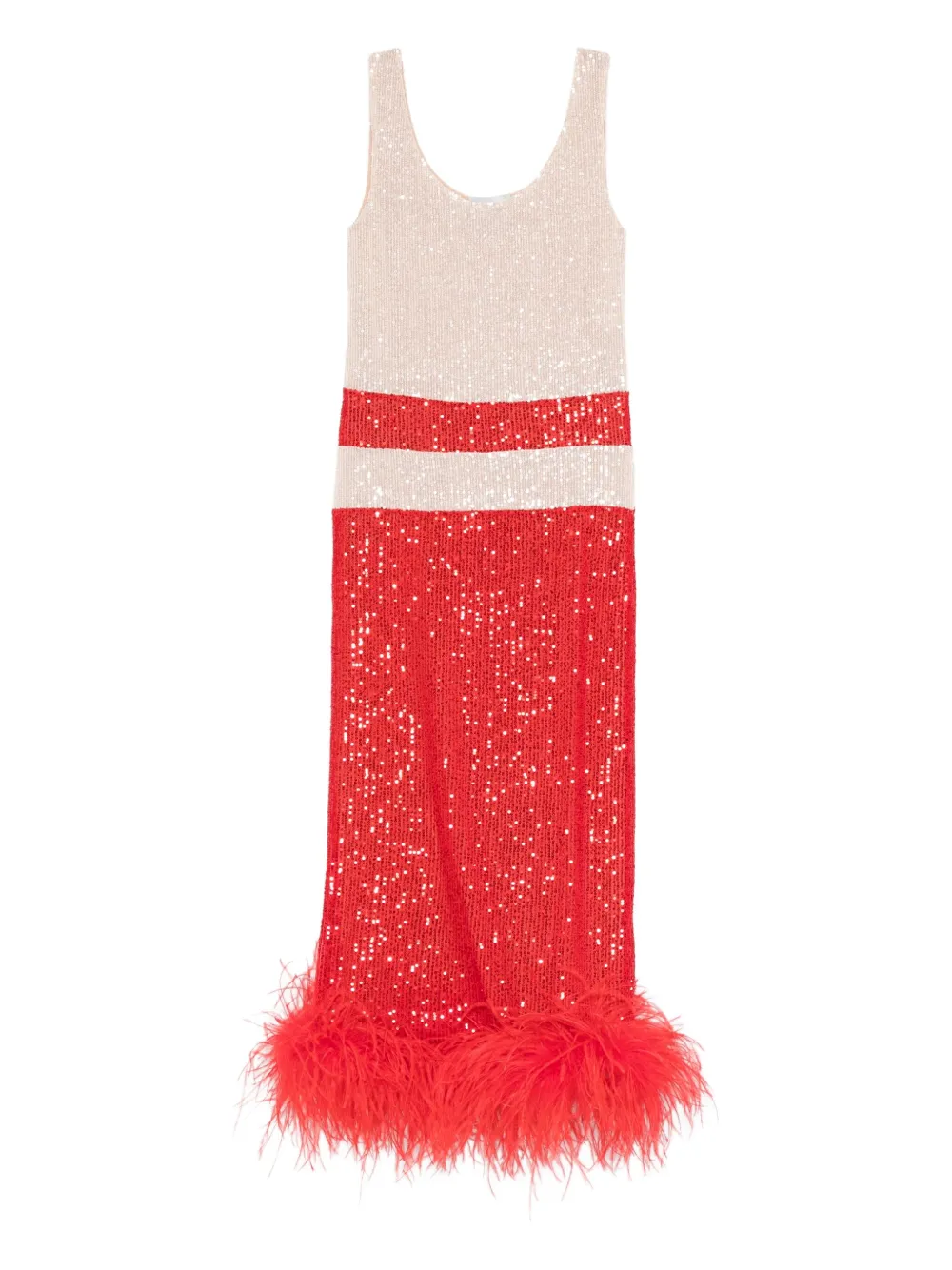 Atu Body Couture sequins-embellishment midi dress - Red