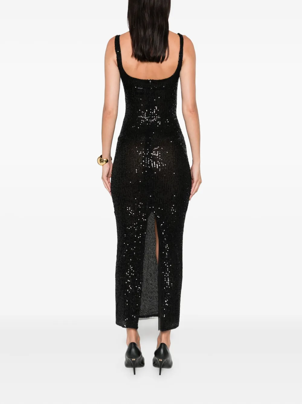 Atu Body Couture Midi-jurk met pailletten Zwart