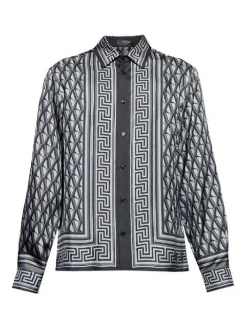 Versace geometric-pattern shirt