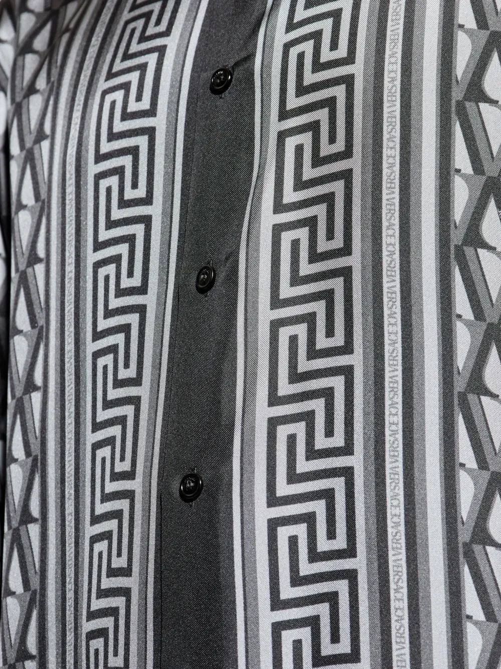 Versace Overhemd met geometrisch patroon Grijs