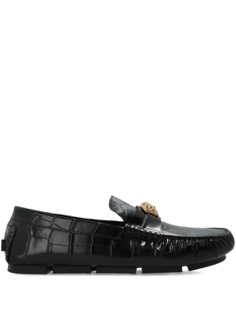 Versace Medusa Head-motif round-toe loafers