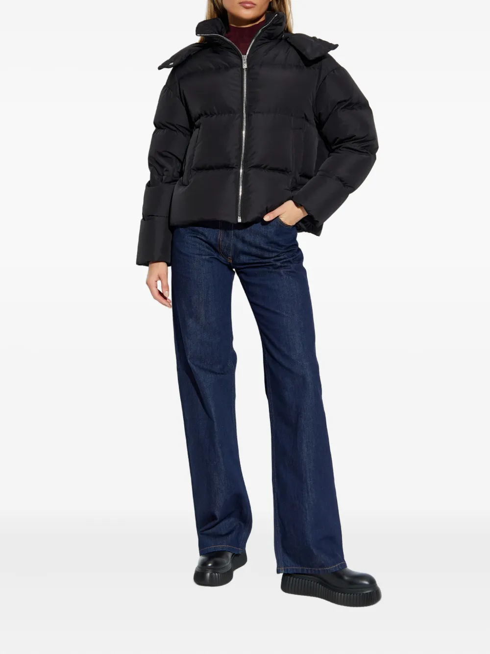 Versace chamarra con capucha y cierre | Chamarras capitonadas | Image 2