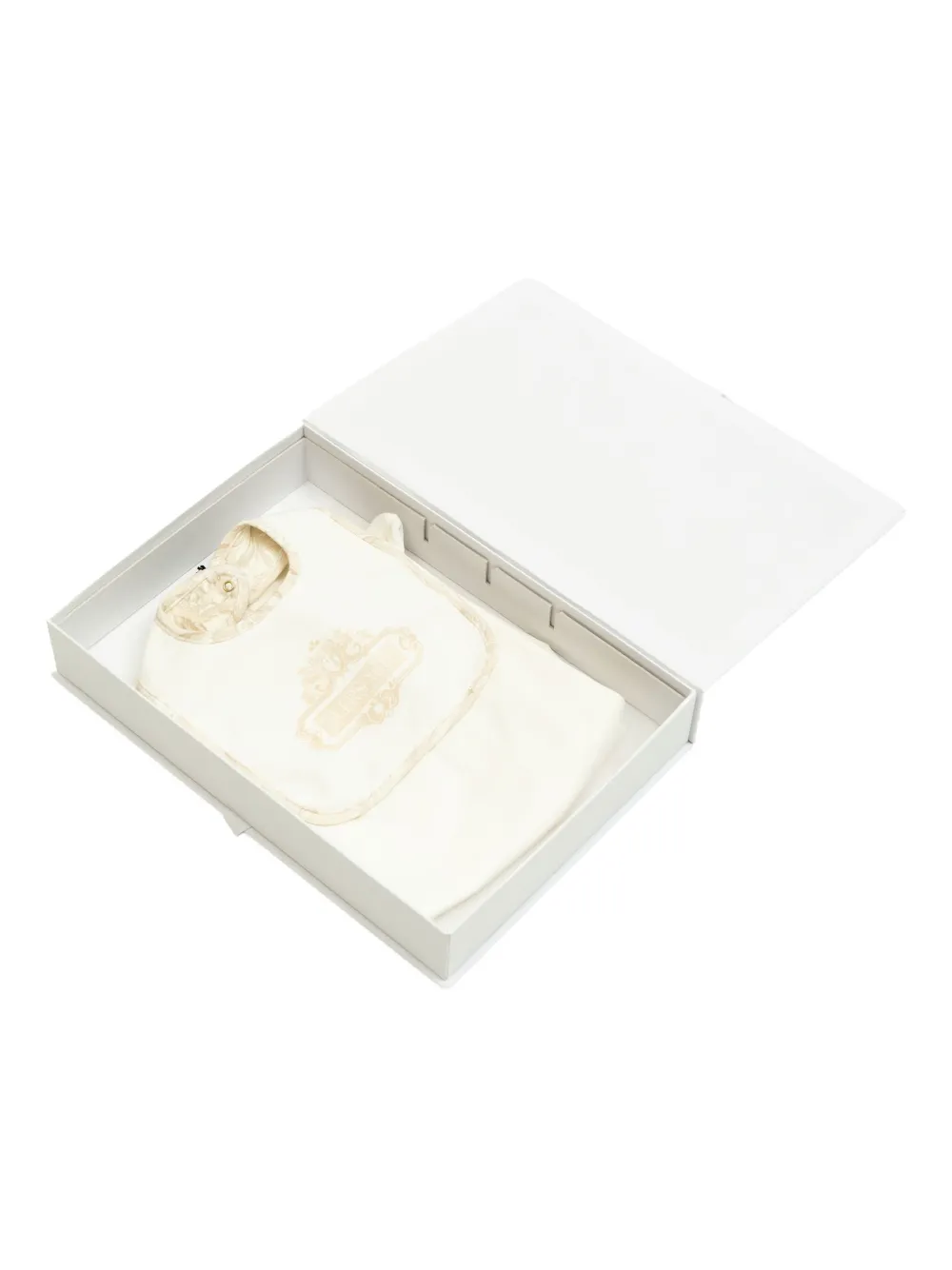 Versace Printed Babygrow Set In White