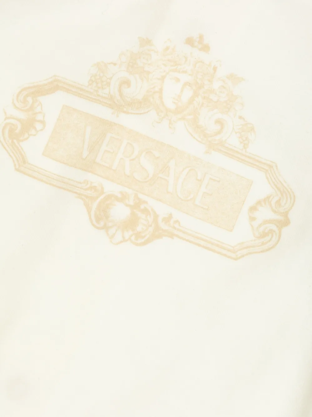 Versace Printed Babygrow Set In White