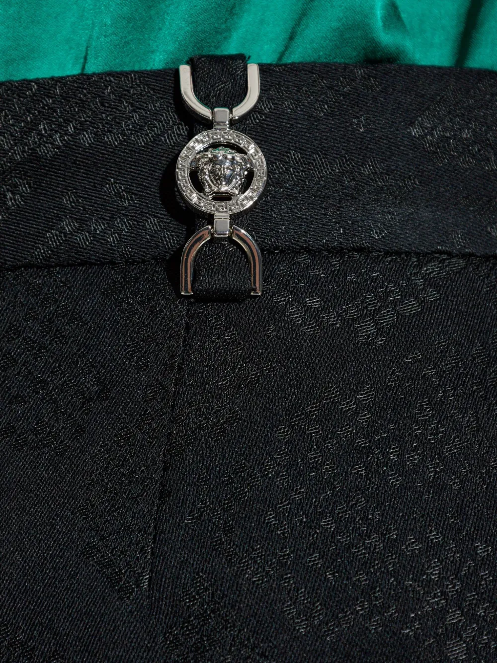 Versace Broek met Medusa-plakkaat Zwart