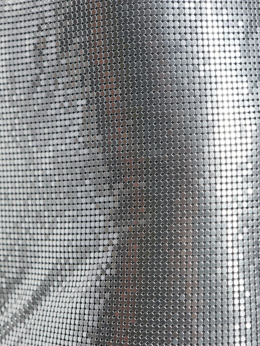 Versace Sequin-embellished Mini Skirt In Silver