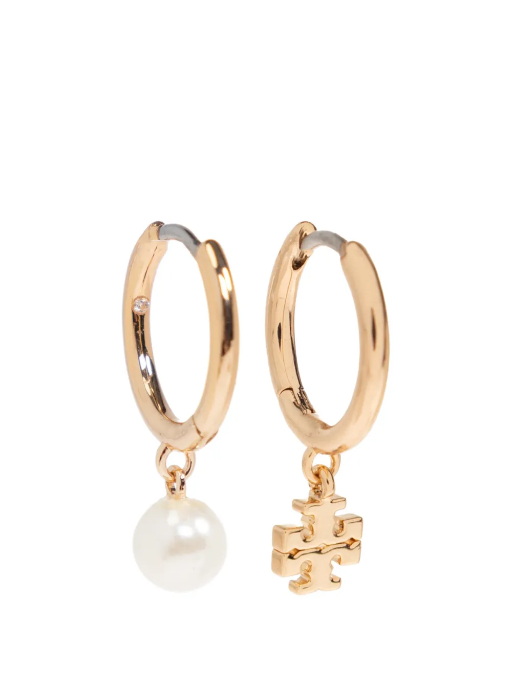 Tory Burch faux-pearl-pendant drop earrings - Gold