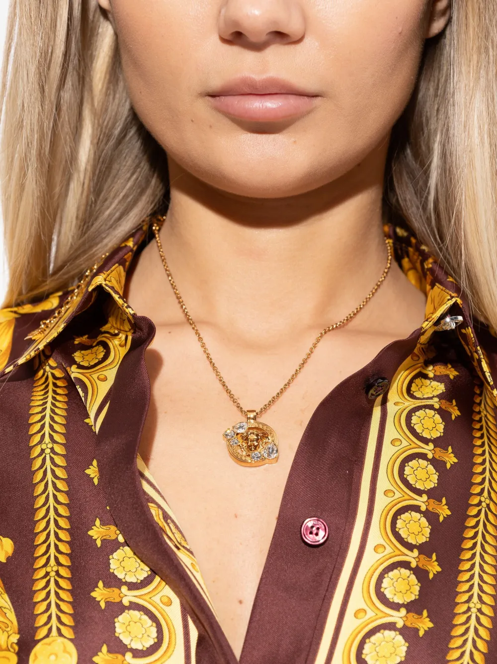 Versace Medusa Head-pendant necklace - Goud