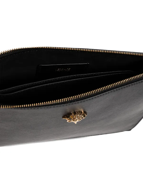 Versace La Medusa クラッチバッグ | ブラック | FARFETCH JP