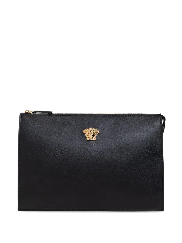 Versace La Medusa クラッチバッグ | ブラック | FARFETCH JP