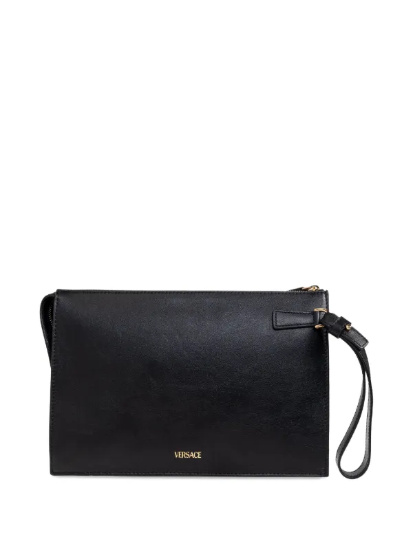 Versace La Medusa クラッチバッグ | ブラック | FARFETCH JP