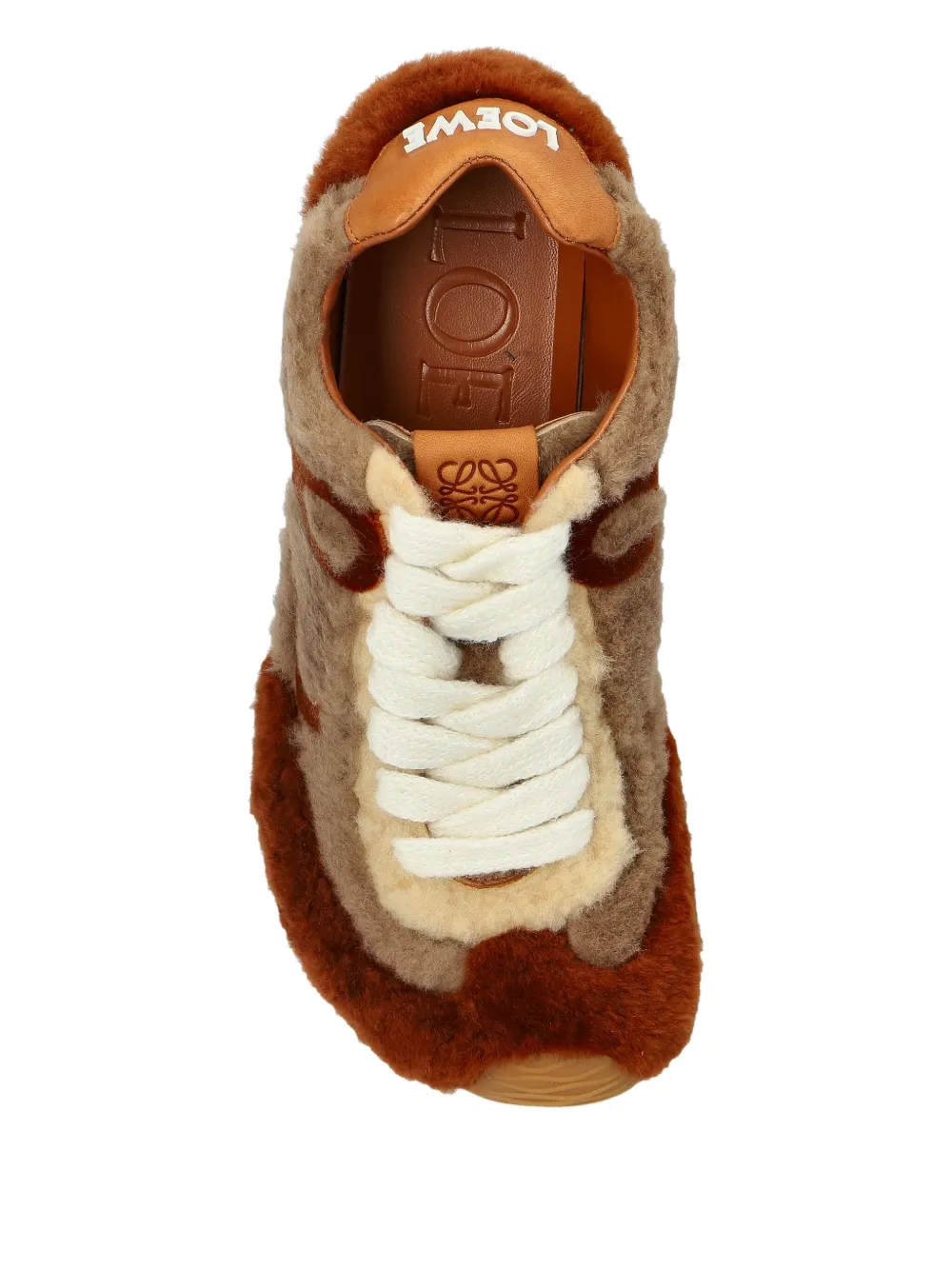 Loewe Logo-detail Sneakers In Brown
