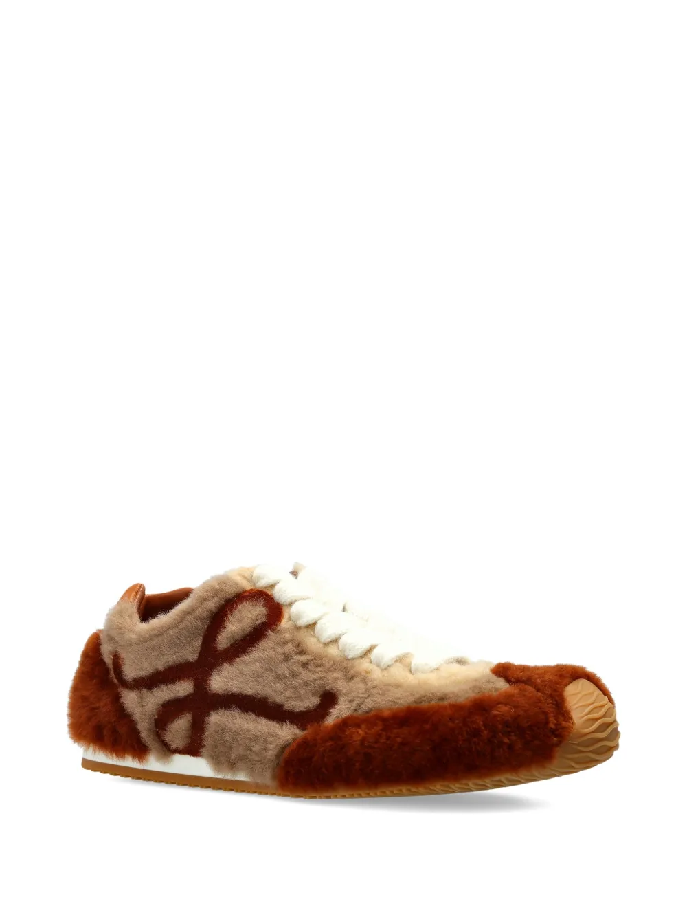 Loewe Logo-detail Sneakers In Brown