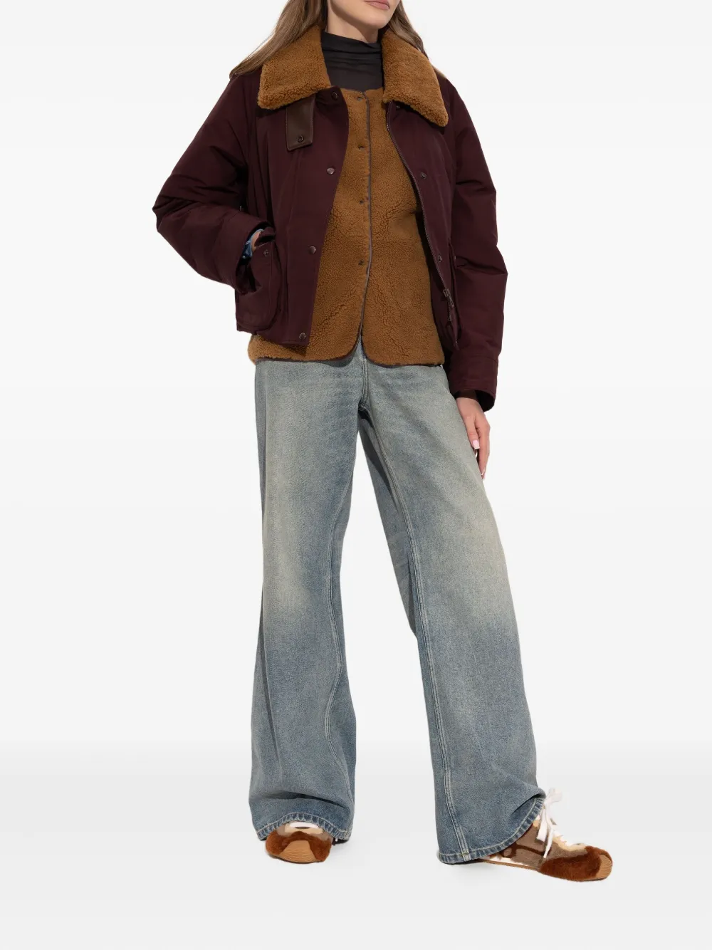 Loewe Logo-detail Sneakers In Brown