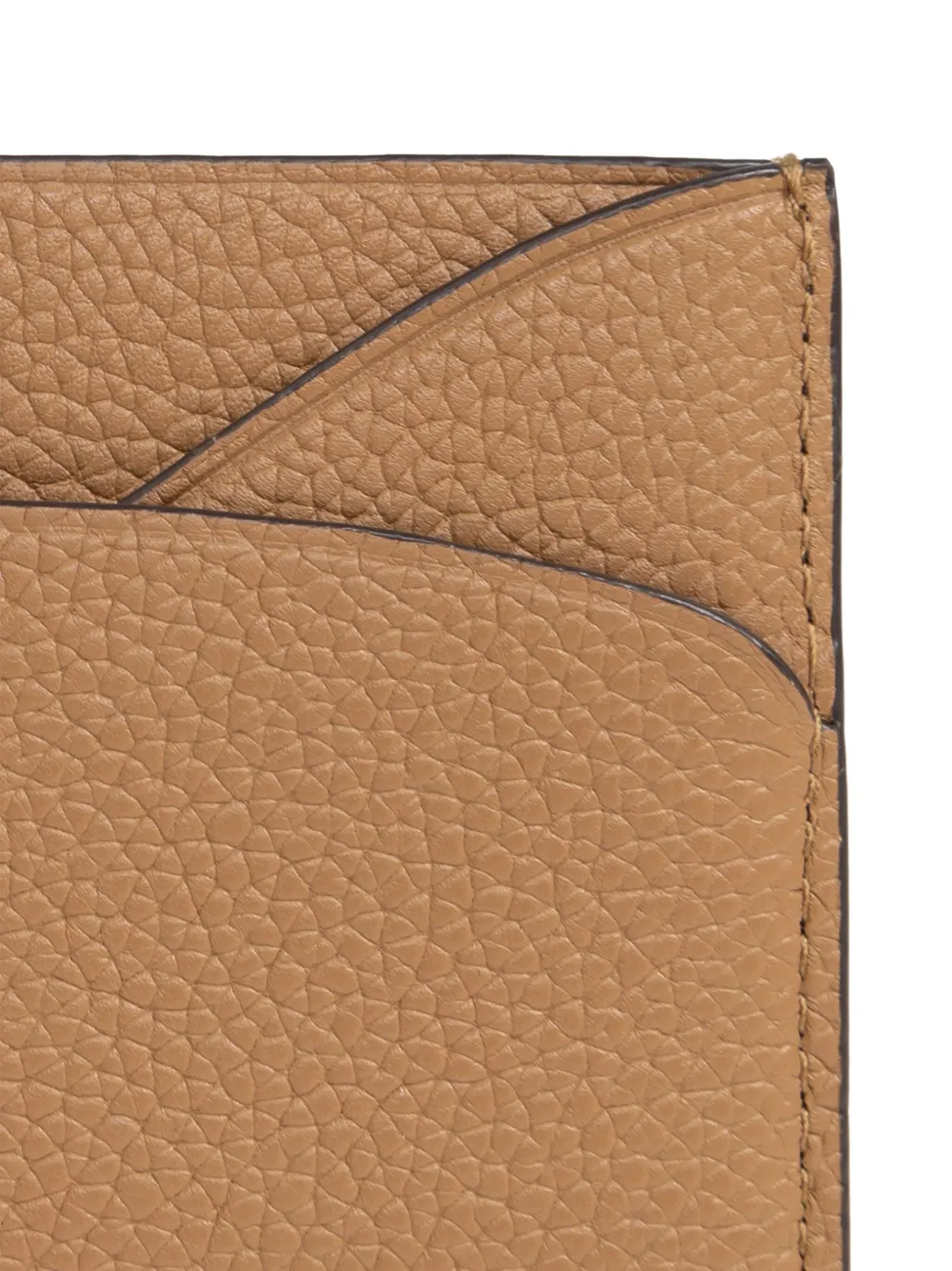 Tory Burch Romy Leather Card Holder In Brown