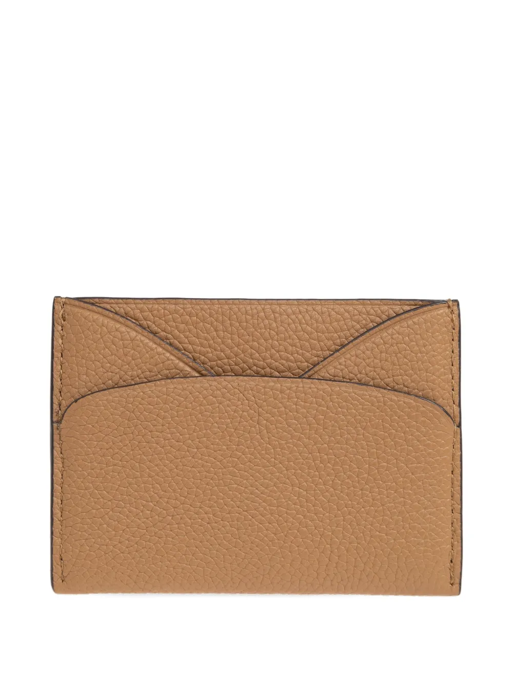 Tory Burch Romy Leather Card Holder In Brown