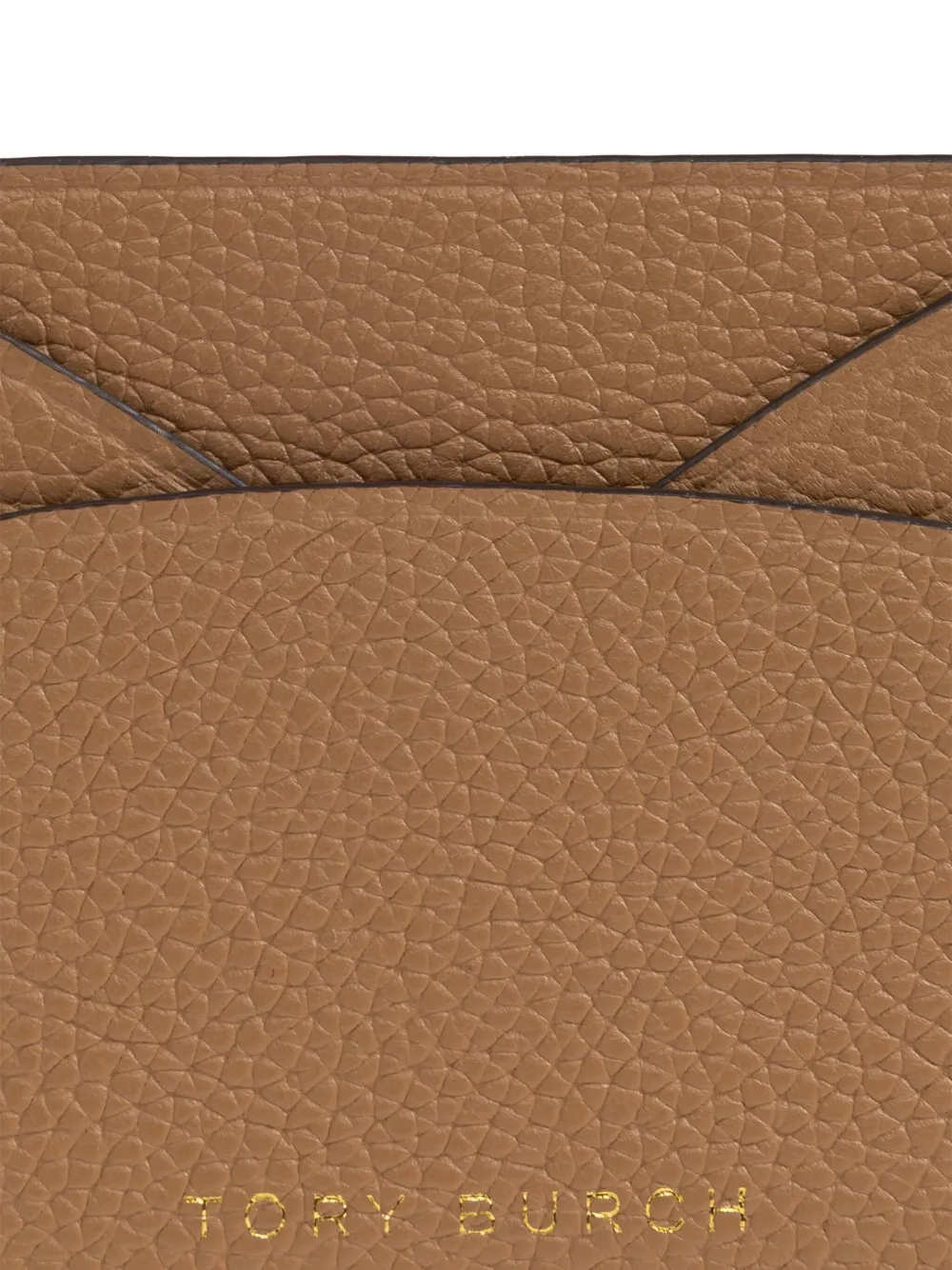 Tory Burch Romy Leather Card Holder In Brown