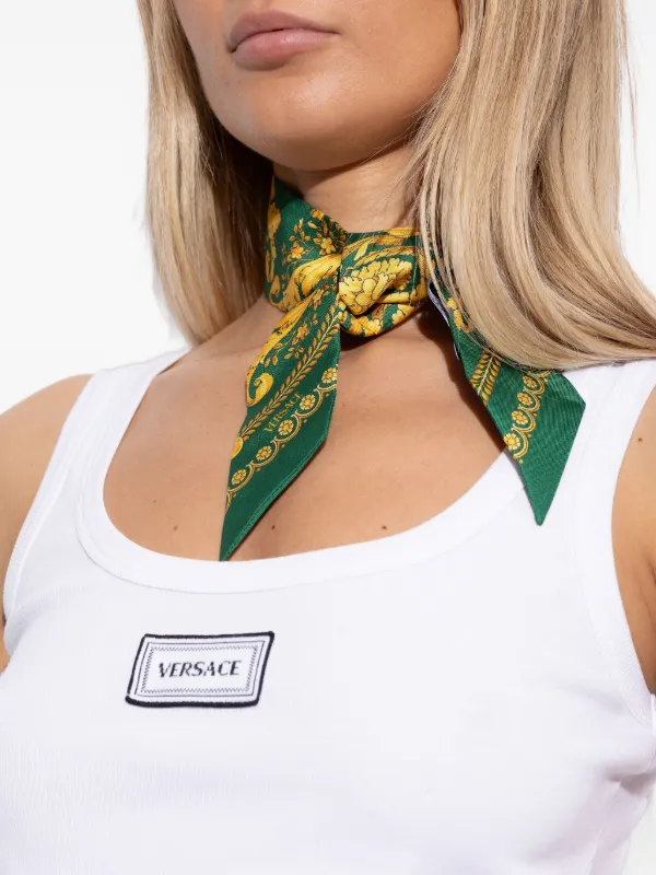 Versace バロッコ シルクスカーフ | グリーン | FARFETCH JP