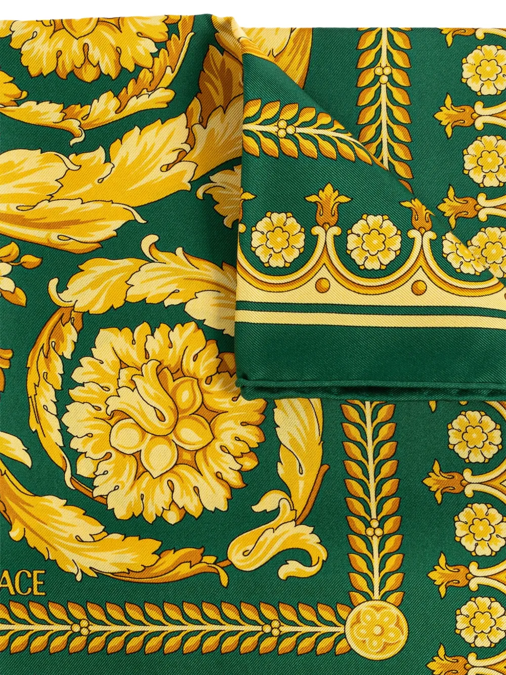 Versace large Barocco print silk scarf | Men | Image 2