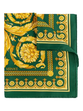 Versace バロッコ シルクスカーフ | グリーン | FARFETCH JP