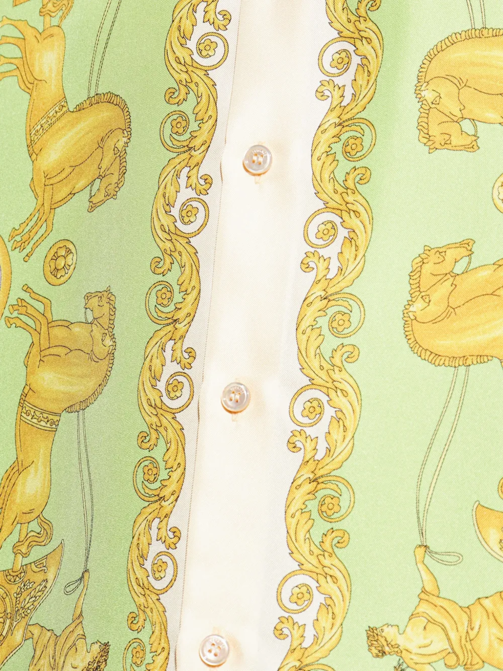 Versace Overhemd met barokprint Groen