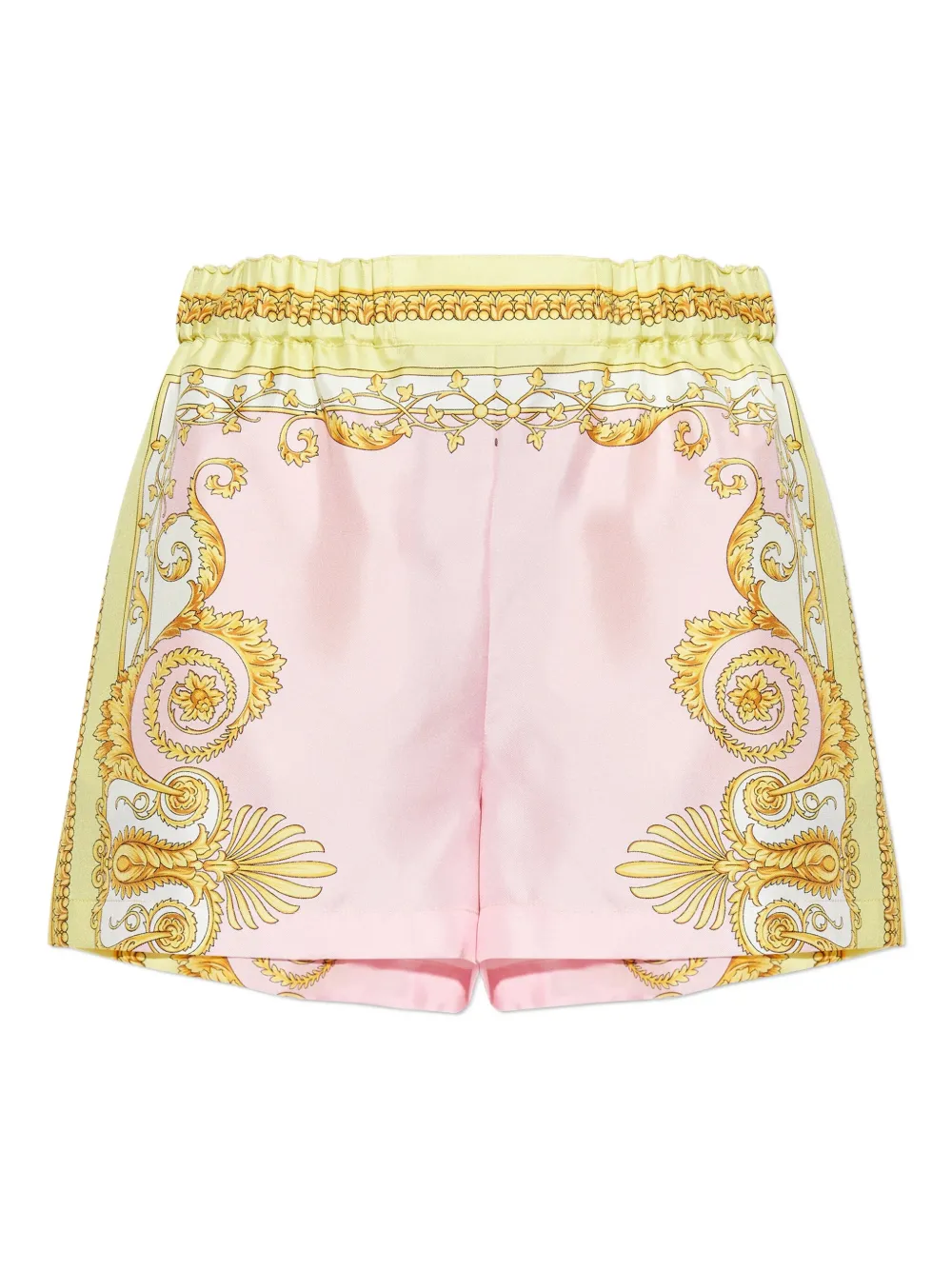 Versace Barocco-print Shorts In Multi