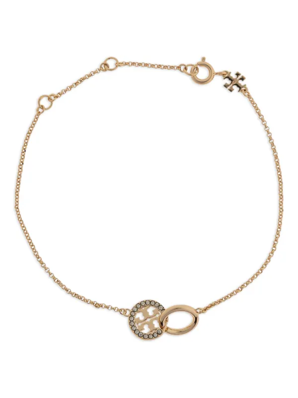 Tory Burch ロゴチャーム ブレスレット | ゴールドトーン | FARFETCH JP