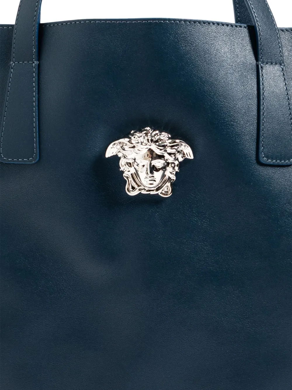 Versace La Medusa leren shopper Blauw
