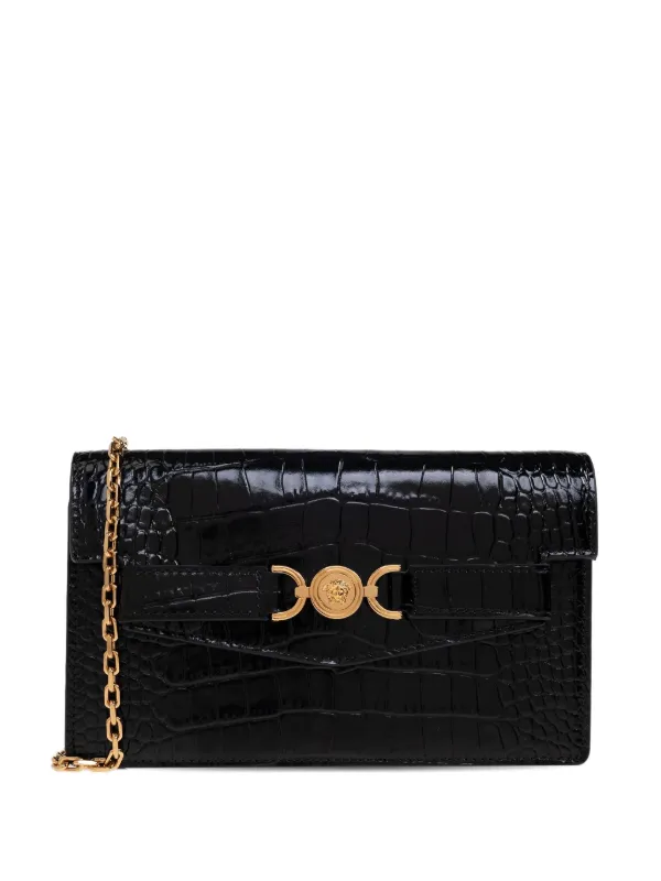 Versace メドゥーサ '95 クロコエフェクト クラッチバッグ ミニ Versace メドゥーサ '95 クロコエフェクト クラッチバッグ ミニ