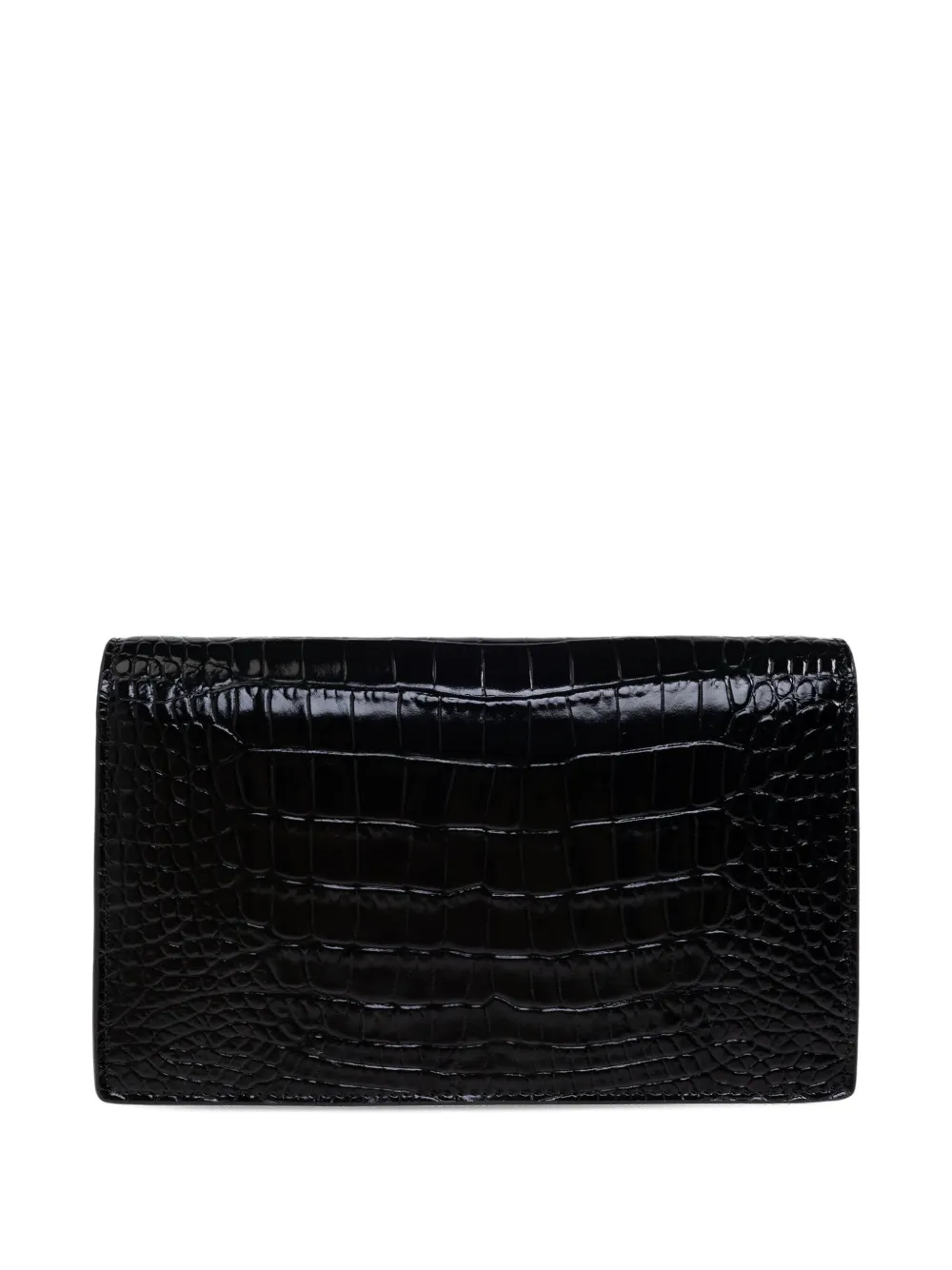 Versace Medusa '95 mini-clutch met krokodillen-reliëf Zwart