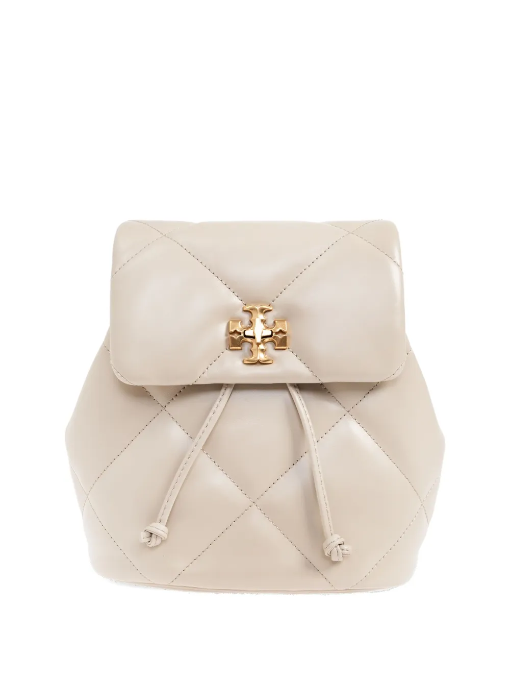 Tory Burch Mini Kira Diamond Quilted Backpack In Neutral