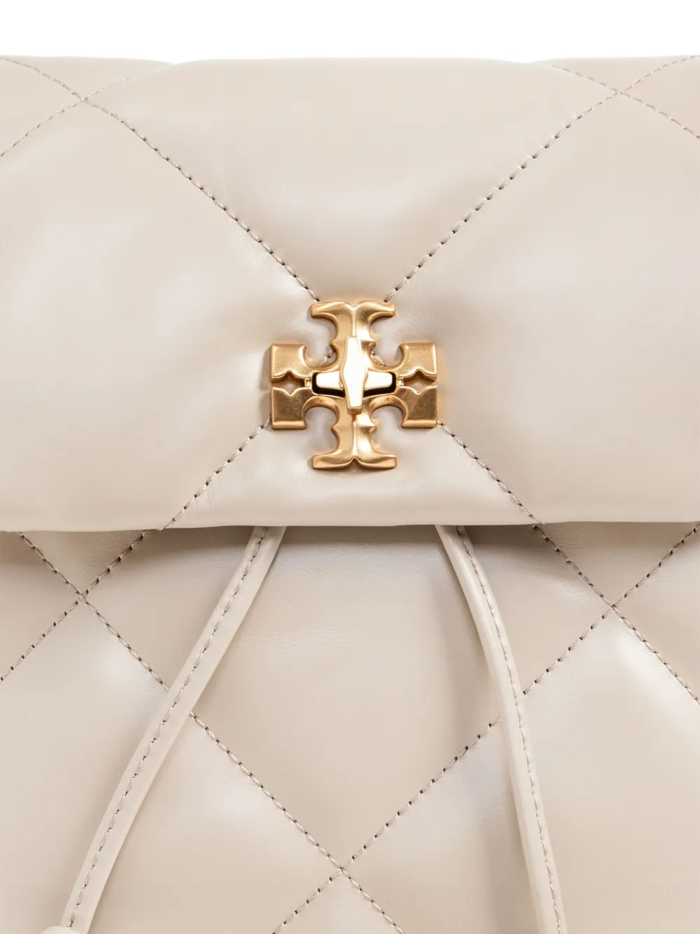 Tory Burch Mini Kira Diamond Quilted Backpack In Neutral