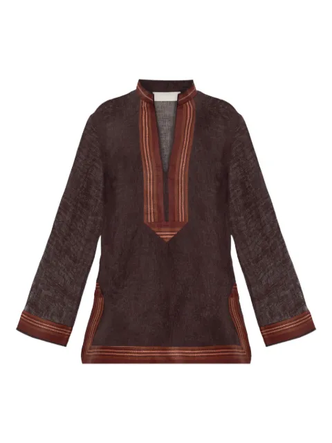 Tory Burch striped-detail blouse
