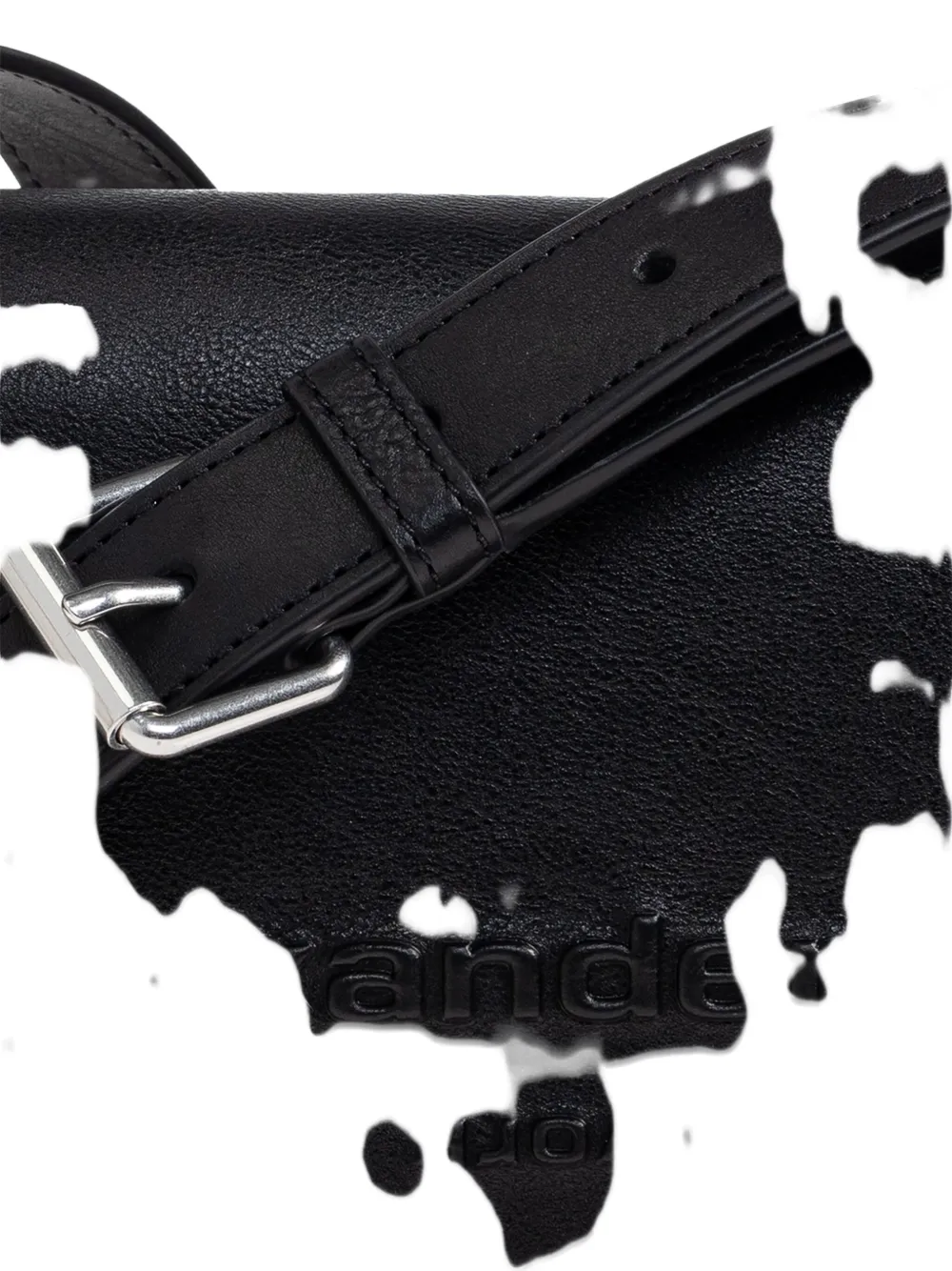 Alexander Wang Punch Flap Shoulder Bag In Black