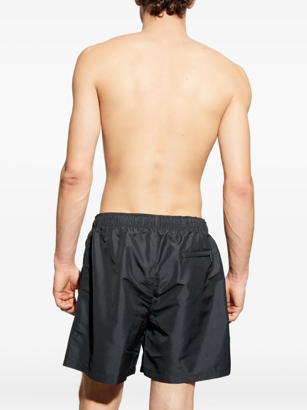 Versace Zwembroek met trekkoord Zwart