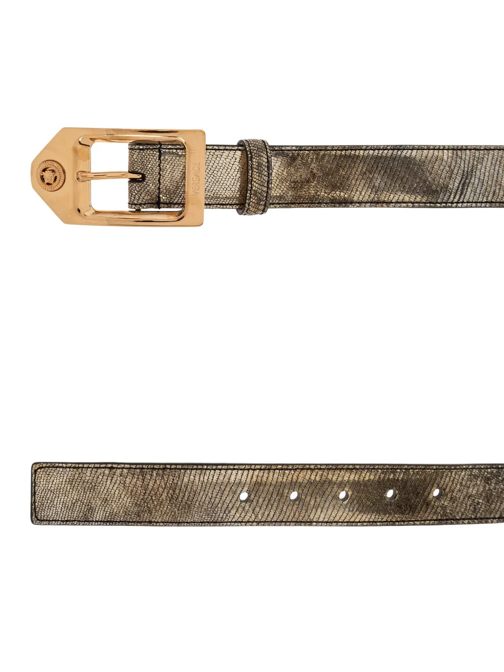 Versace Medusa Head leren riem Goud