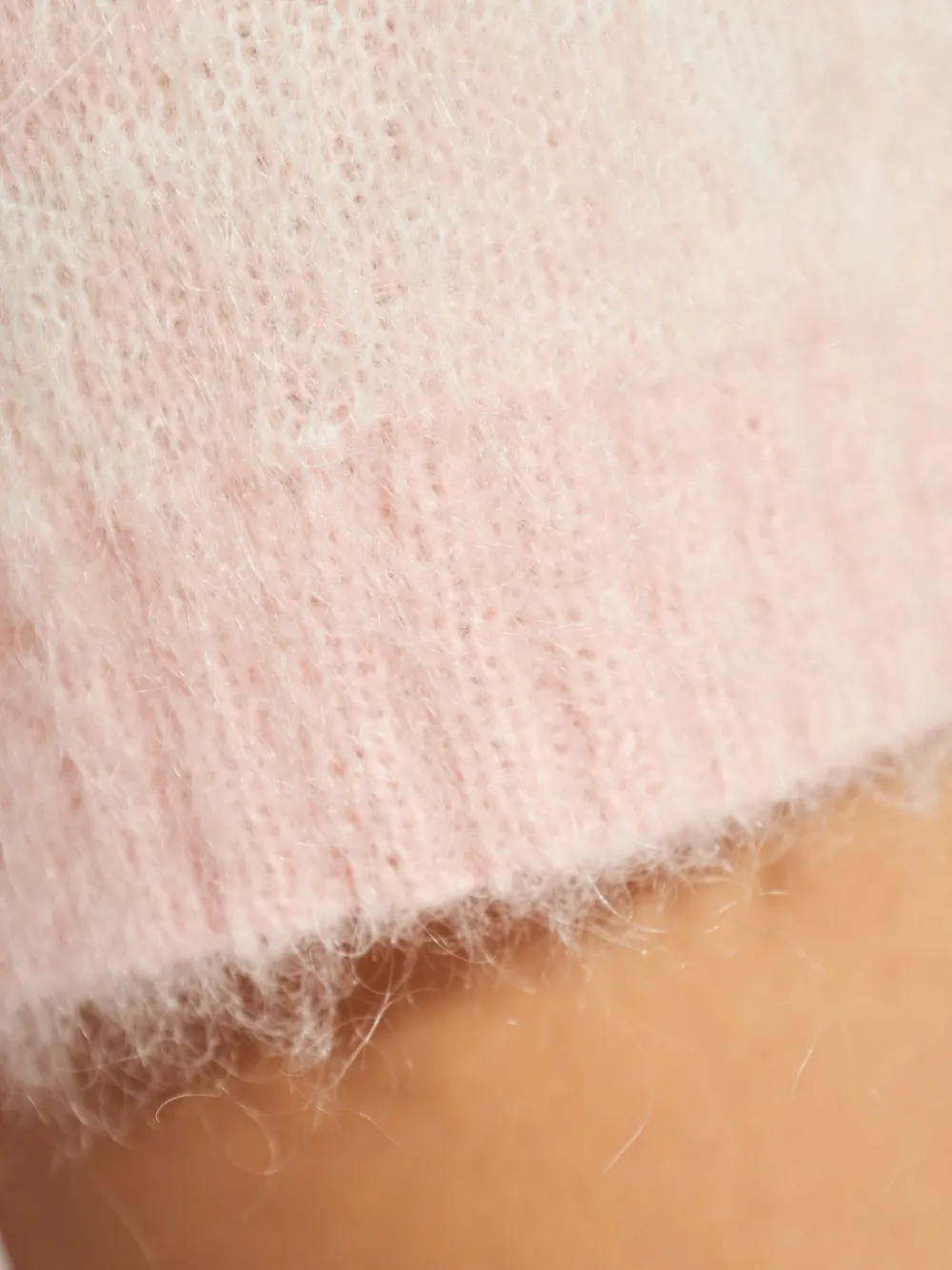 Versace Knitted Mini Skirt In Pink