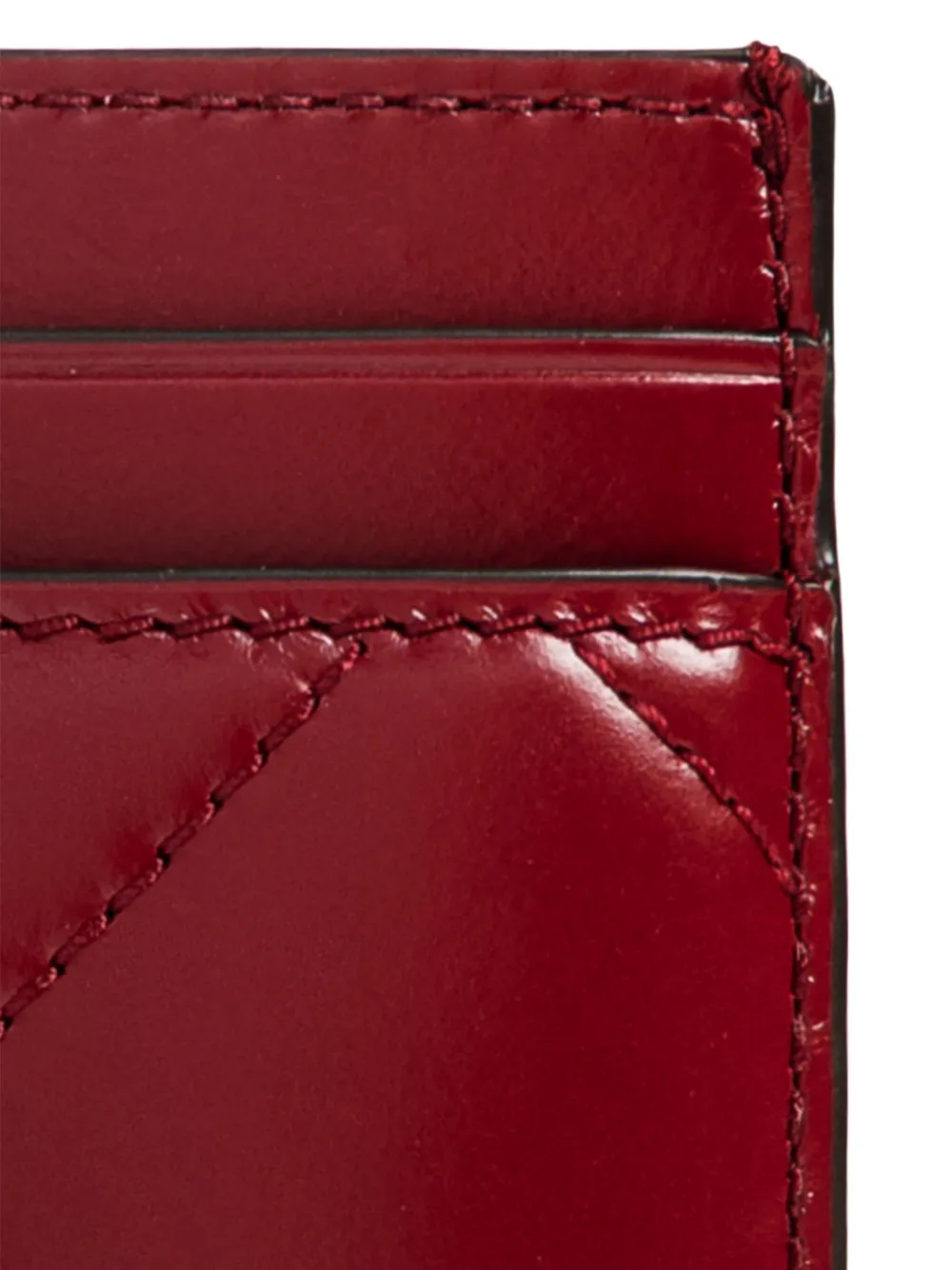 Tory Burch Kira Diamond Quilt Cardholder In Red