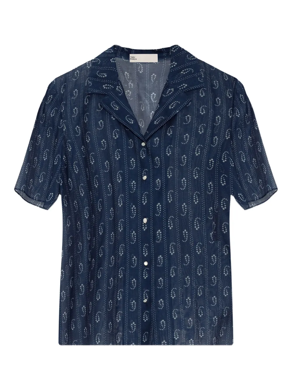 Tory Burch Camp shirt - ブルー Tory Burch Camp shirt - ブルー