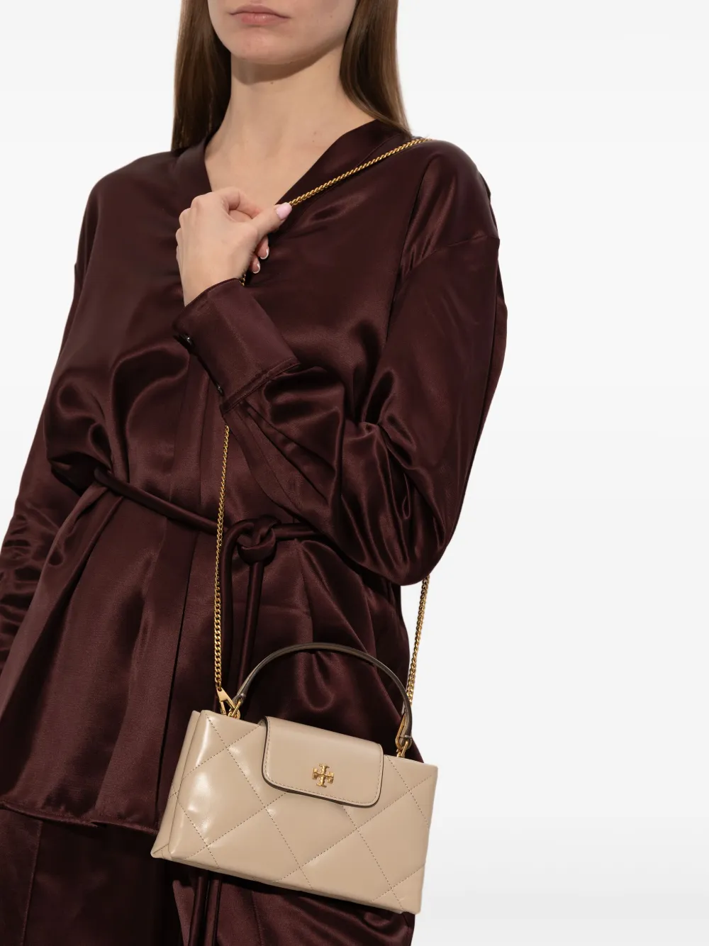 Tory Burch Gewatteerde shopper met patroon - Beige