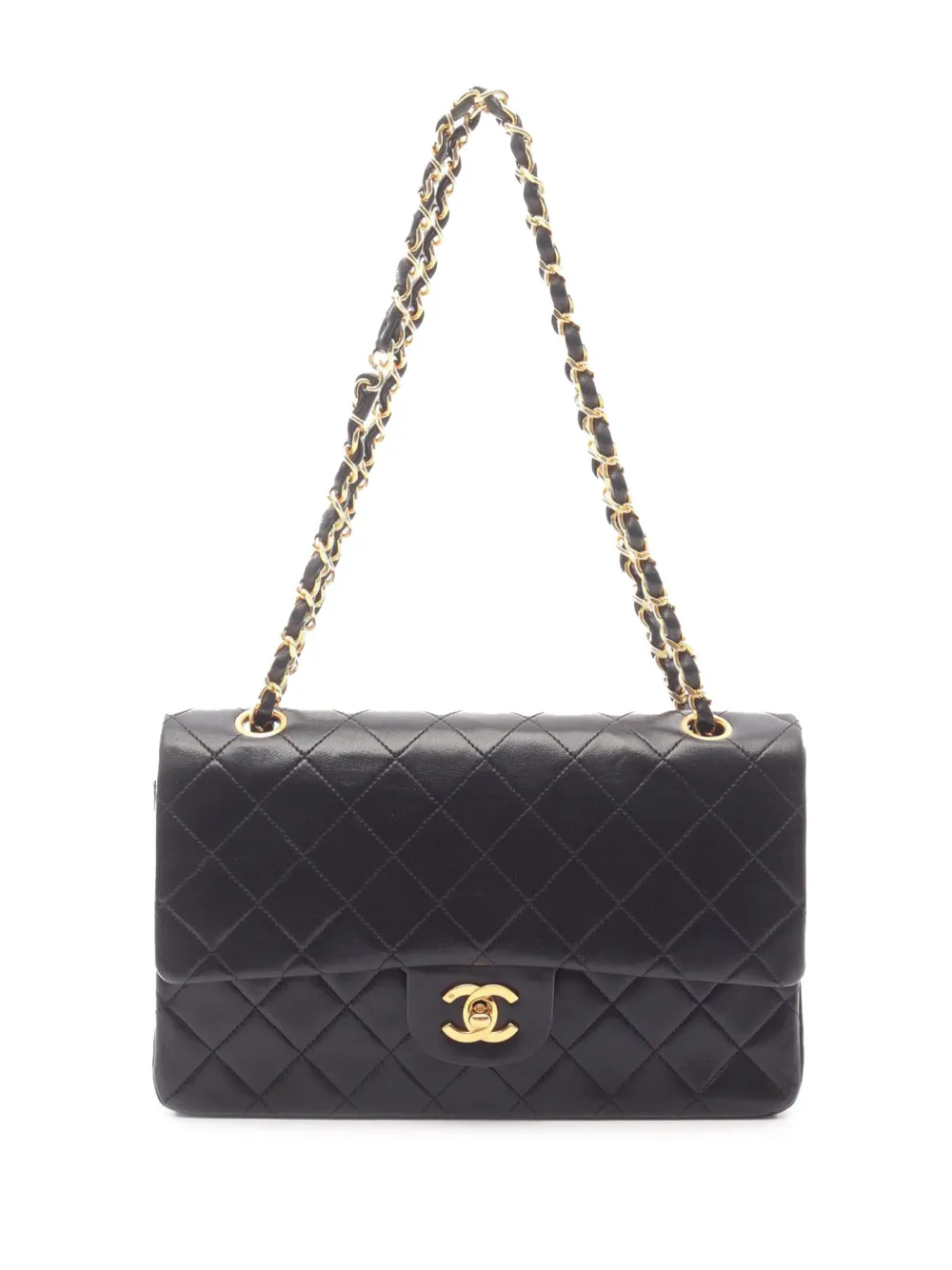 CHANEL Pre-Owned 1986-1988 Medium Classic Lambskin Double Flap CHANEL Pre-Owned 1986-1988 Medium Classic Lambskin Double Flap