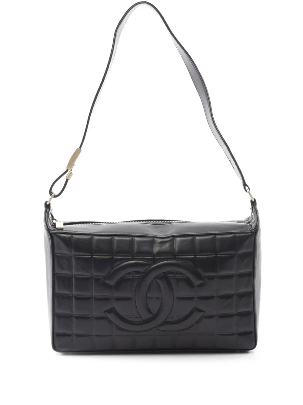 CHANEL Pre-Owned 2002-2003 Quilted Lambskin Chocolate Bar shoulder bag