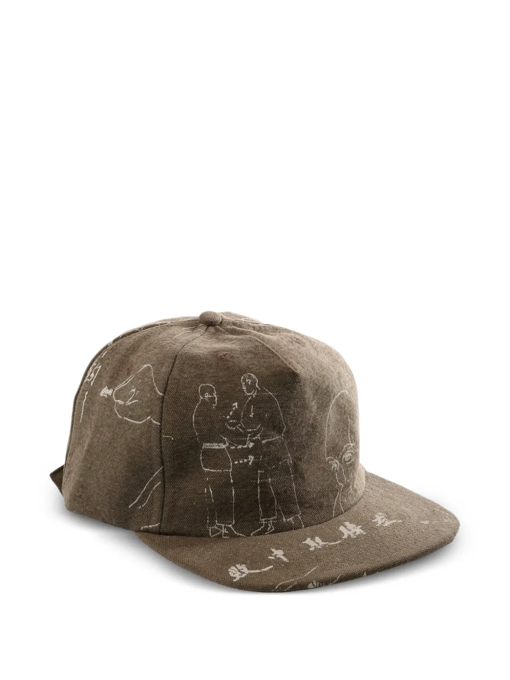  D-r-g-n Meditations Graphic Hat - Brown 