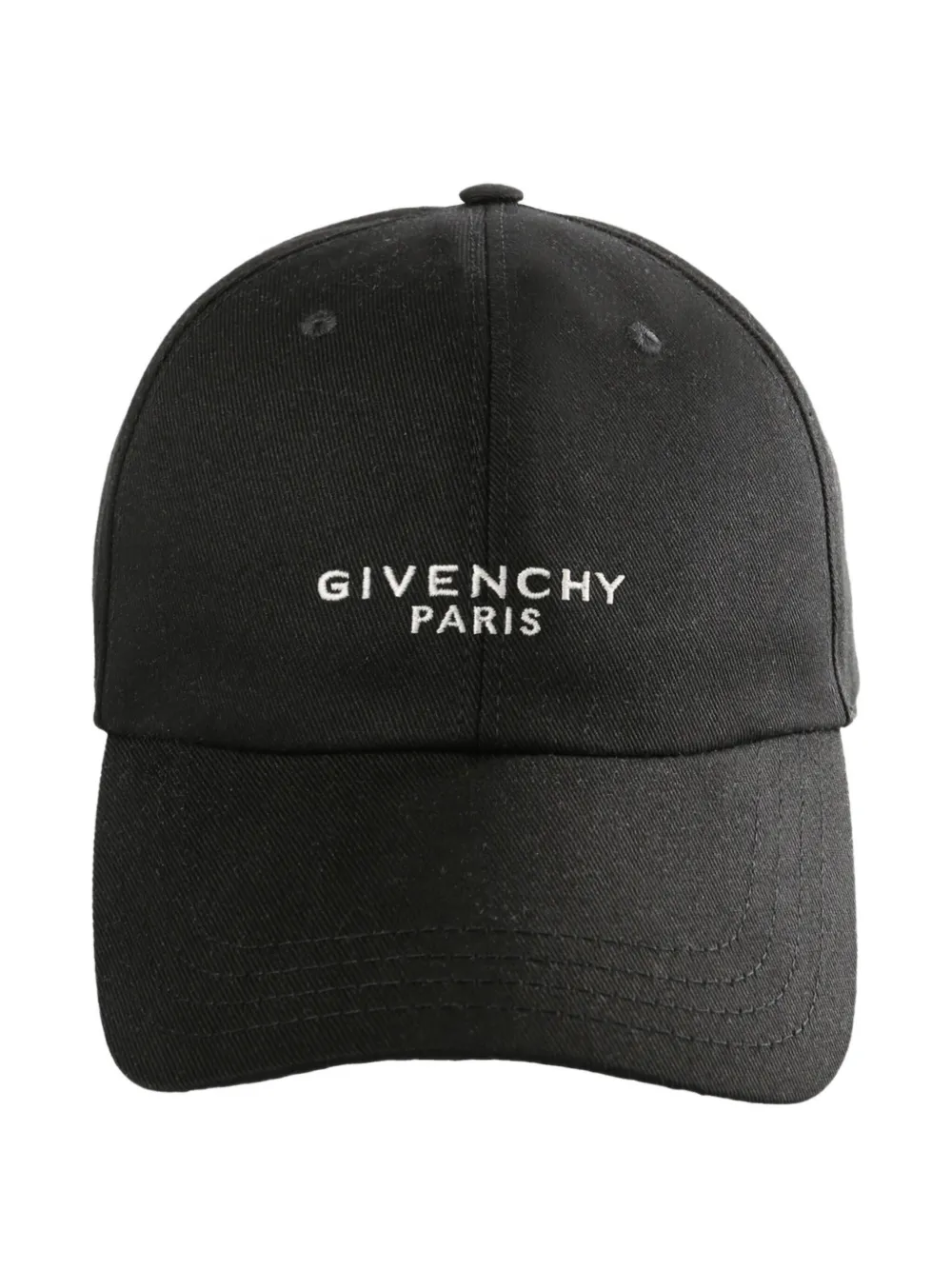 Givenchy Logo Cotton Baseball Cap In Black