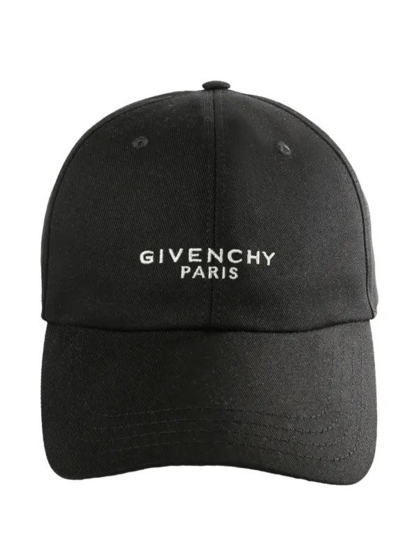 Givenchy Paris Embroidered Cap | Black | FARFETCH
