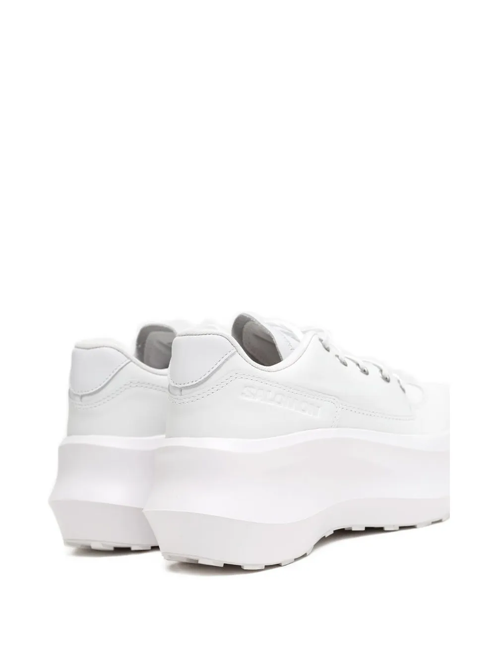 Comme Des Garçons Salomon Leather Platform Sneakers In Animal Print