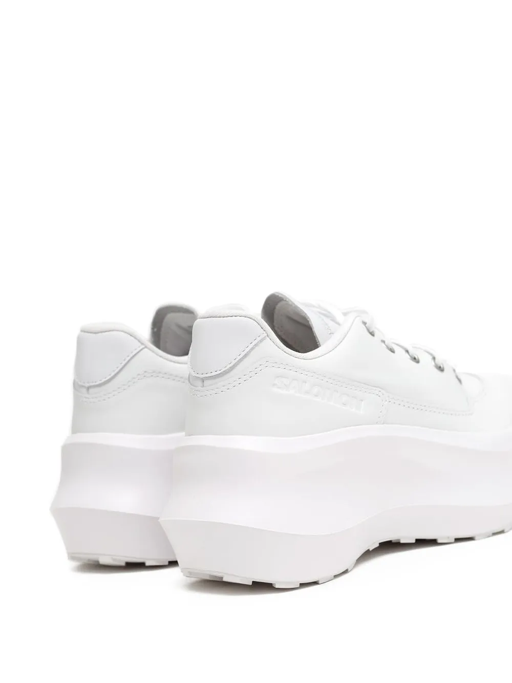 Comme Des Garçons Salomon leren sneakers met plateauzool Wit
